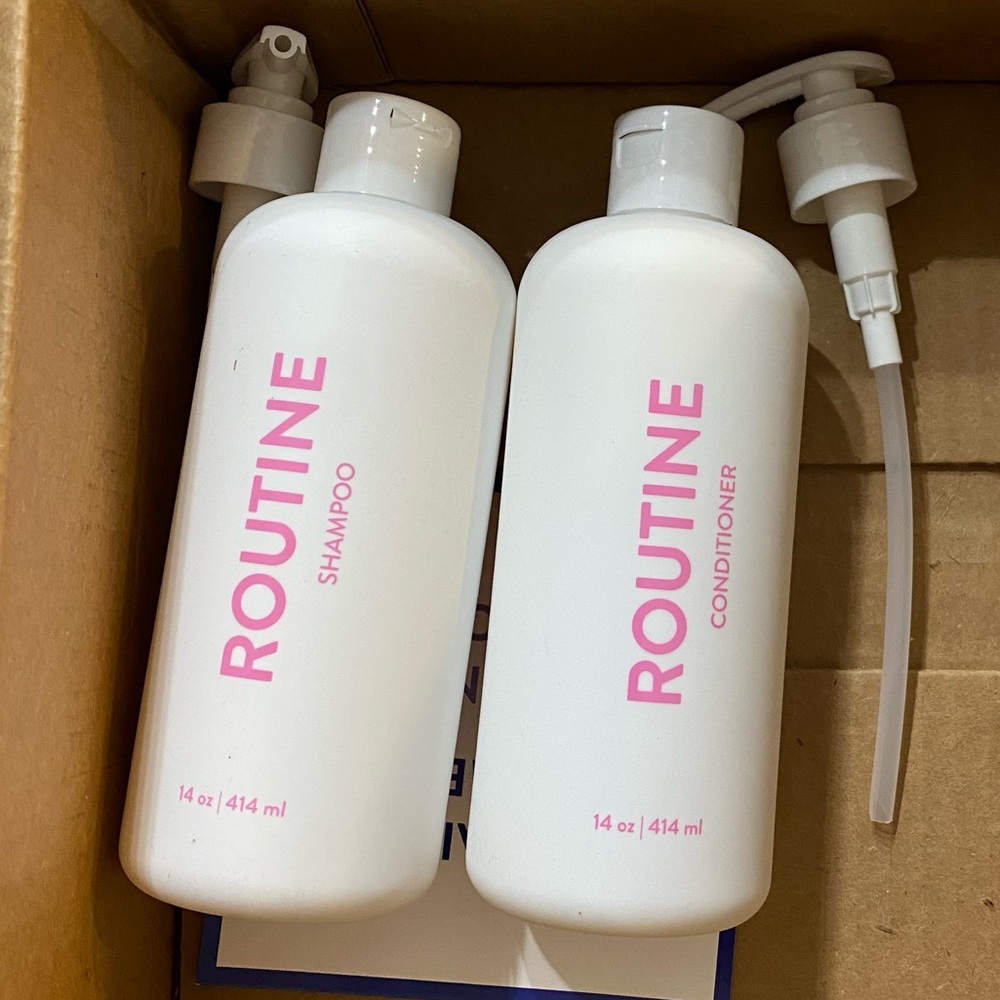 Routine shampoo and conditioner